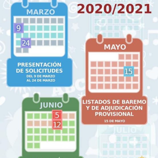ADMISION DE ALUMNOS 2020 -21. Plazos