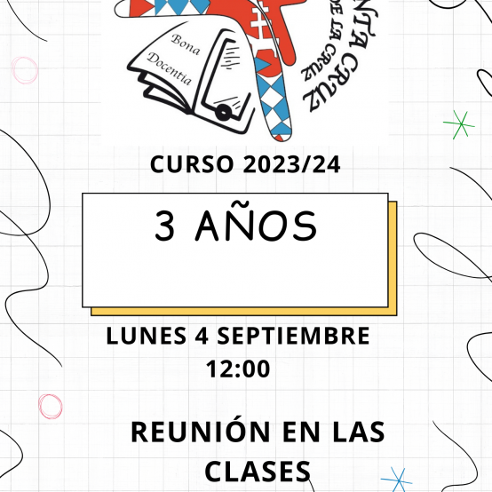 REUNIÓN 3 AÑOS CURSO 2023-24